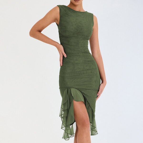 Summer Slim Skinny Sleeveless Dress For Women Fashion Party Club Dresses – Image 7